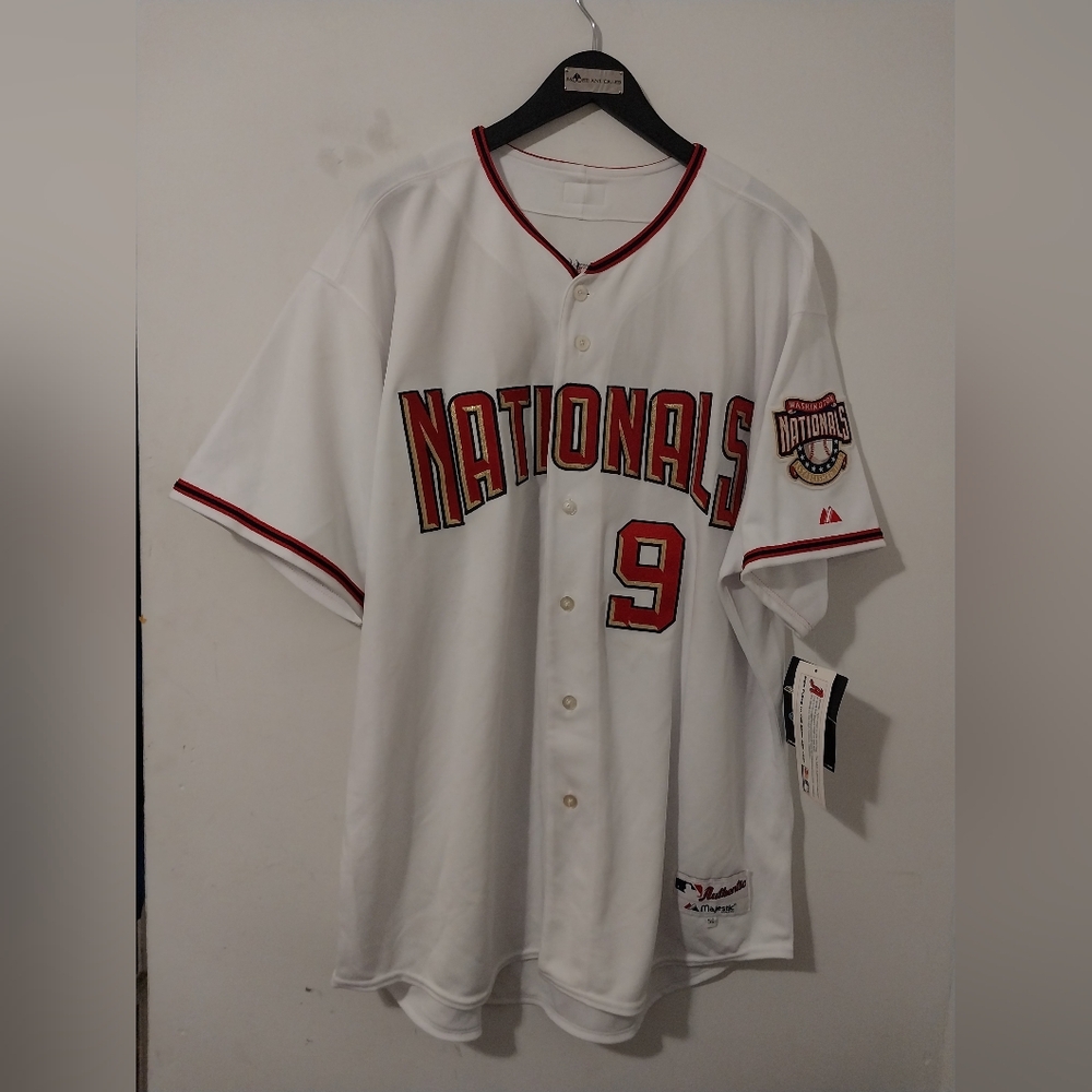Majestic Authentic Washington Nationals Home Jersey Vinny Castilla 2005 Sz 56